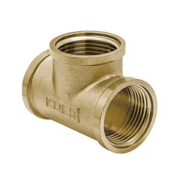 Трійник Koer KF.T08F.WN - 3/4'' FFF (без нікелю) (KR5098)