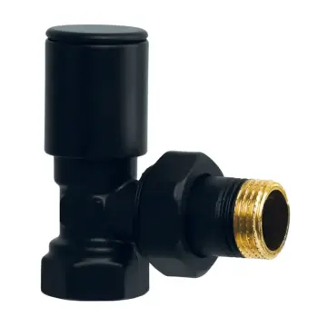 Кран для сушарки рушників кутовий Koer KR.531.Black - 1/2" (KR5103)
