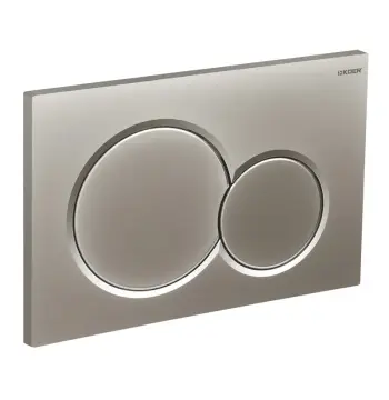 Панель змиву KOER KT-0601-14 240x160x10mm пластикова, кнопка кругла (колір сатин) (KR5177)