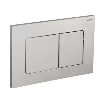 Панель змиву KOER KT-0602-02 240x160x10mm з нержавіючої сталі, кнопка квадратна SUS304 (KR5179)