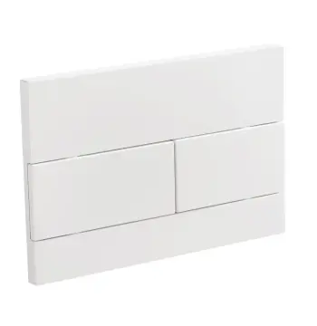 Панель змиву KOER KT-0603-03 240x160x10mm пластикова, кнопка лінійна (колір білий) (KR5318)