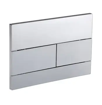 Панель змиву KOER KT-0603-01 240x160x10mm пластикова, кнопка лінійна (колір хром) (KR5319)