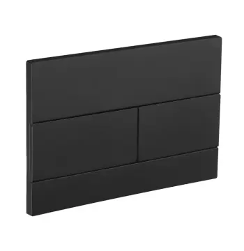 Панель змиву KOER KT-0603-05 240x160x10mm пластикова, кнопка лінійна (колір чорний матовий) (KR5320)