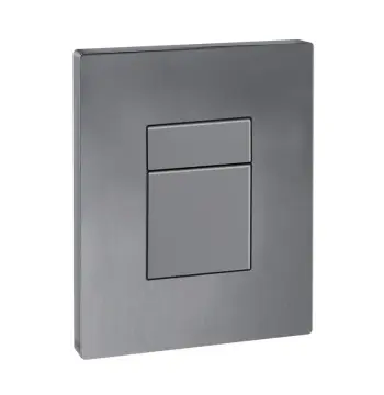 Панель змиву KOER KT-0607-07 157x198x3mm пластикова, кнопка квадратна (колір графіт) (KR5345)