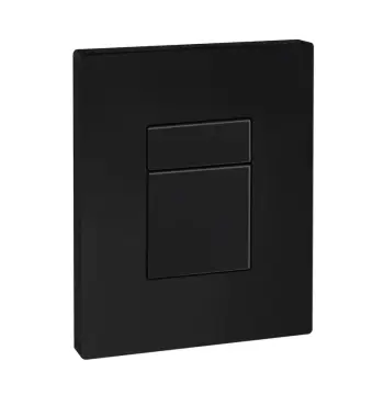Панель змиву KOER KT-0607-05 157x198x3mm пластикова, кнопка квадратна (колір чорний матовий) (KR5346)