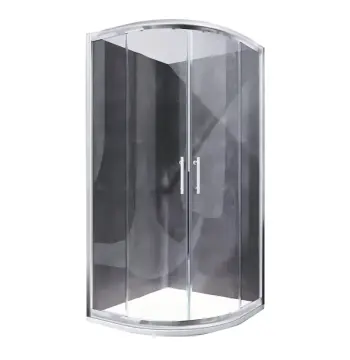 Душова кабіна без піддону Koer SR SC04-100x100x195-TR-01 прозоре скло Easy Clean 5мм, хром (KR5361)