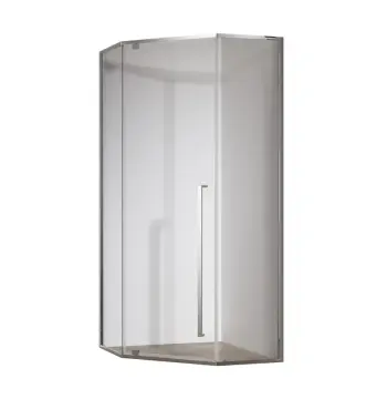 Душова кабіна без піддону Koer SR SC06-100x100x200-TR-01 прозоре скло Easy Clean 8мм, хром (KR5365)