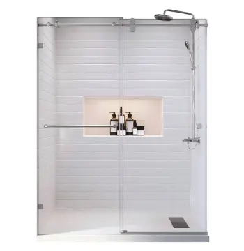 Двері в нішу Koer SR SD06-120x220-TR-01 прозоре скло Easy Clean 8мм, хром (KR5367)