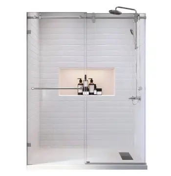 Двері в нішу Koer SR SD06-140x220-TR-01 прозоре скло Easy Clean 8мм, хром (KR5368)