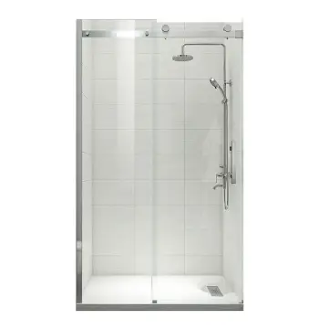 Двері в нішу Koer SR SD01-120x200-TR-01 прозоре скло Easy Clean 8мм, хром (KR5376)