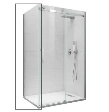 Бічна стінка до кабіни Koer SR SW01-90x200-TR-01 прозоре скло Easy Clean 8мм, хром (KR5381)