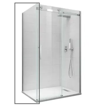 Бічна стінка до кабіни Koer SR SW01-90x200-TR-07 прозоре скло Easy Clean 8мм, графіт (KR5382)