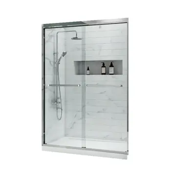 Двері в нішу Koer SR SD03-140x200-TR-01 прозоре скло Easy Clean 8мм, хром (KR5385)