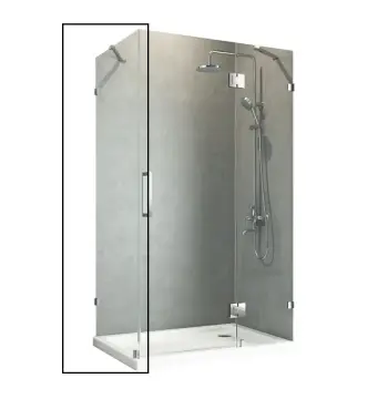 Бічна стінка до кабіни Koer SR SW04-90x200-TR-01 прозоре скло Easy Clean 10мм, хром (KR5390)