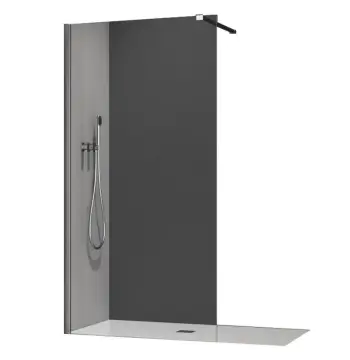 Душова перегородка Koer SR SP01-90x200-TR-01 Walk-In прозоре скло Easy Clean 8мм, хром (KR5392)