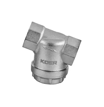 Фільтр грубої очистки Koer KR.F03-1/2.N - 1/2" універсальний нікельований (KR5471)