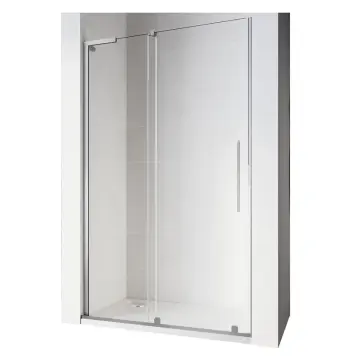 Двері у нішу Walk-In розсувні Koer SR SD07-120x200-L-TR-01 прозоре скло Easy Clean 8мм Хром (KR5686)