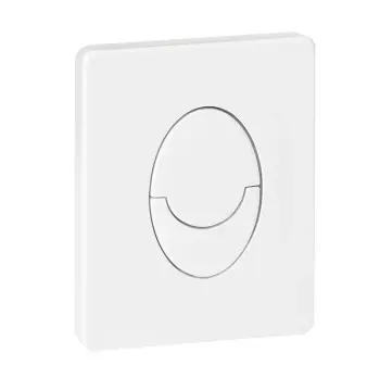 Панель змиву KOER KT-0606-03 157x198x3mm пластикова, кнопка закруглена (колір білий) (KR5713)