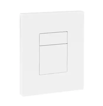Панель змиву KOER KT-0607-03 157x198x3mm пластикова, кнопка квадратна (колір білий) (KR5714)