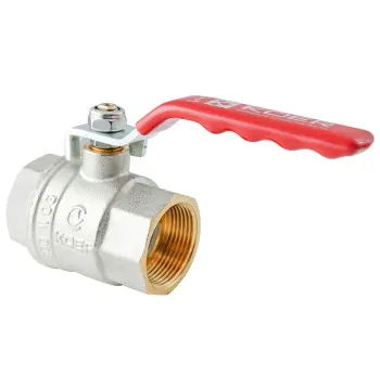 Кран кульовий ГГВ KOER EXTREME KE.214-32 - 1 1/4" FF ручка "важіль" червона (KR5747)