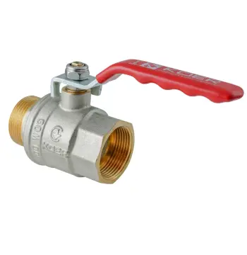 Кран кульовий ГШВ KOER EXTREME KE.215-20 - 3/4" FM ручка "важіль" червона (KR5751)