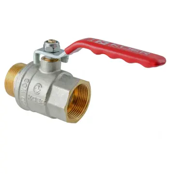 Кран кульовий ГШВ KOER EXTREME KE.215-40 - 1 1/2" FM ручка "важіль" червона (KR5754)