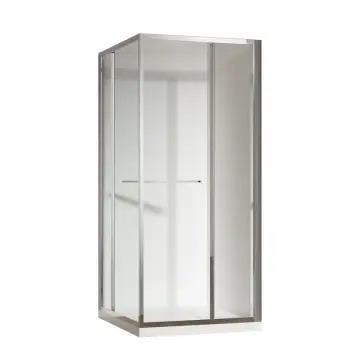 Душова кабіна без піддону Koer SR SC09-90x90x200-R-TR-01 прозоре скло Easy Clean 6мм Хром (KR5770)