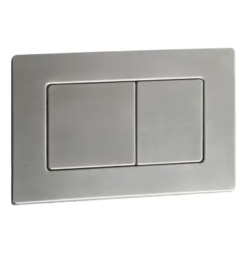 Панель змиву KOER KT-0612-02 240x160x10mm з нержавіючої сталі, кнопка квадратна SUS304 (KR6120)