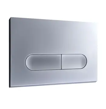 Панель змиву KOER KT-0608-14 240x160x10mm пластикова, кнопка закруглена (колір сатин) (KR6127)