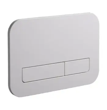 Панель змиву KOER KT-0609-03 240x160x7mm пластикова, кнопка лінійна (колір білий) (KR6129)