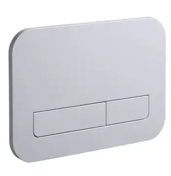 Панель змиву KOER KT-0609-01 240x160x7mm пластикова, кнопка лінійна (колір хром) (KR6130)