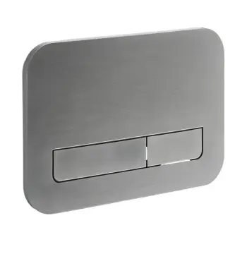 Панель змиву KOER KT-0609-07 240x160x7mm пластикова, кнопка лінійна (колір графіт) (KR6133)