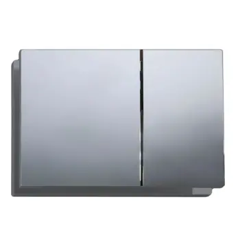 Панель змиву KOER KT-0610-01 240x160x32mm пластикова, кнопка квадратна (колір хром) (KR6135)