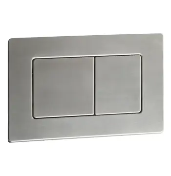 Панель змиву Koer KT-0612-02(S) 240x160x10mm з нержавіючої сталі, кнопка квадратна SUS304. Зразок (KR6142)