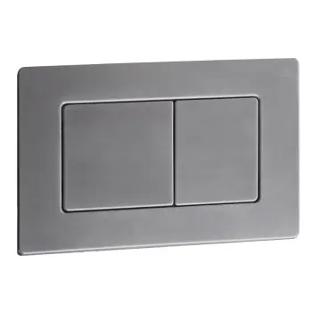 Панель змиву Koer KT-0612-07(S) 240x160x10mm з нержавіючої сталі, кнопка квадратна SUS304. Зразок (KR6144)