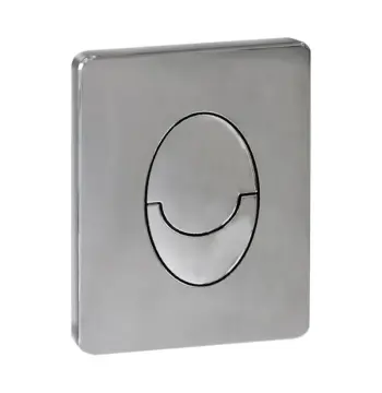 Панель змиву KOER KT-0606-02 157x198x3mm пластикова, кнопка закруглена (SS COLOR) (KR6238)