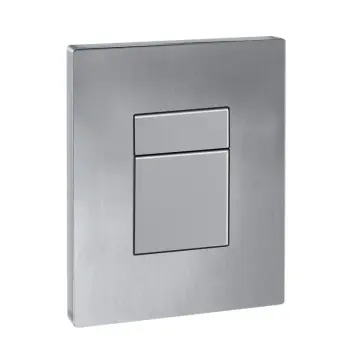 Панель змиву KOER KT-0607-02 157x198x3mm пластикова, кнопка квадратна (SS COLOR) (KR6239)