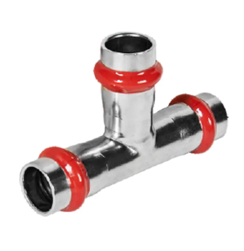 Трійник трирозтрубний редукційний KOER KQ.T544254 PRESS-INOX AISI 304 54x42x54 (KR6367)
