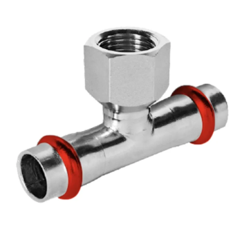 Трійник дворозтрубний ВР KOER KQ.T1506F PRESS-INOX AISI 304 15x1/2"x15 (KR6369)