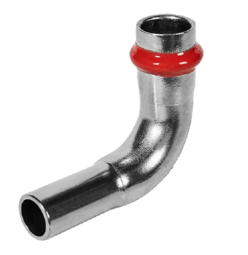 Коліно 90° однорозтрубне ВЗ KOER KQ.L35 PRESS-INOX AISI 304 35x35 (KR6396)