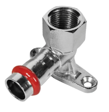Коліно настінне 90° ВР KOER KQ.V1506F PRESS-INOX AISI 304 15x1/2" (KR6421)