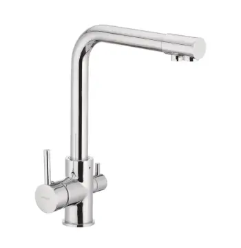 Кухонний змішувач Mixxus Premium Gudini 021 латунний хром на дві води (MI1589)