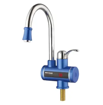 Водонагрівач 3 kW проточний MIXXUS Electra 240-E BLUE з індик. темп., RESET, на мийку (колір блакитний) (MI2747)