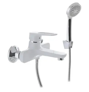 Змішувач для ванни MIXXUS NEVADA 009 EURO білий матовий з коротким виливом (MI5800)