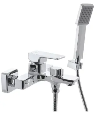 Змішувач для ванни Mixxus Premium Kvadro 009 Euro латунний хромований одноважільний (MI5806)