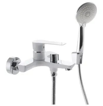 Змішувач для ванни MIXXUS PREMIUM Eva 009 Euro латунний білий з коротким виливом (MI5811)