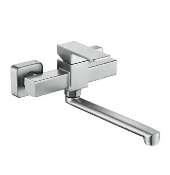 Настенный смеситель для кухни Mixxus KUB-005 из нержавеющей стали, поворотный излив 230 мм (MI5863)