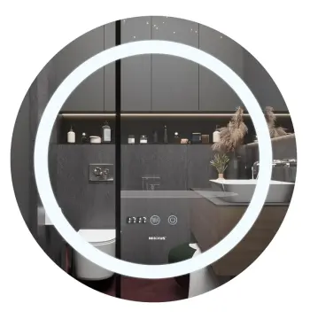 Дзеркало MIXXUS PLAIN MC02-60 з LED Touch, Anti-fog, димером, рег. яскравості, годинником (MI6012)