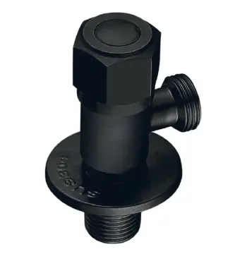 Кран для підключення сантехприладів MIXXUS VAL-07-1/2x3/4 BLACK з нерж. сталі SUS304 (Колір чорний) (MI6059)
