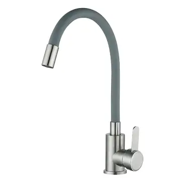 Змішувач для кухні MIXXUS FAN-011 Refl.Gray нержавіюча сталь з гнучким виливом (MI6106)